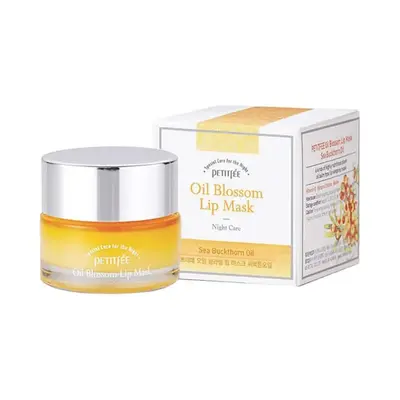 Нічна маска для губ з маслом камелії і вітаміном Е Petitfee Oil blossom lip mask Зображення