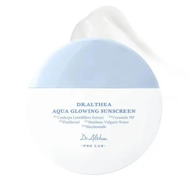 Зволожувальний сонцезахисний крем Dr. Althea Aqua Glowing Sunscreen SPF 50+ PA++++ 45 мл Зображення