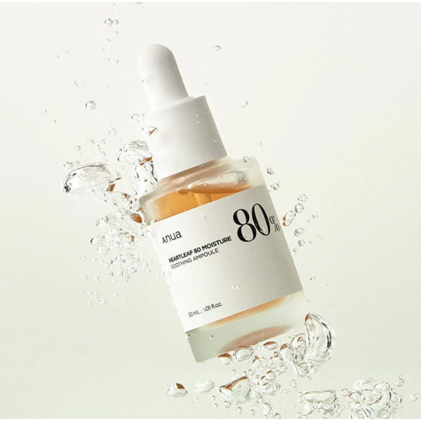Заспокійлива ампула на основі хаутюйнії Anua Heartleaf 80% Moisture Soothing Ampoule 30 мл Зображення