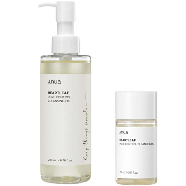 Гідрофільна олія для глибокого очищення пор Anua Heartleaf Pore Control Cleansing Oil тревел 20 мл Зображення