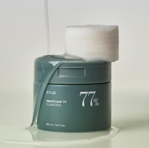 Отшелушивающие пэды с хауттюйнией и PHA-кислотой Anua Heartleaf 77% Clear Pad 70 шт Изображение
