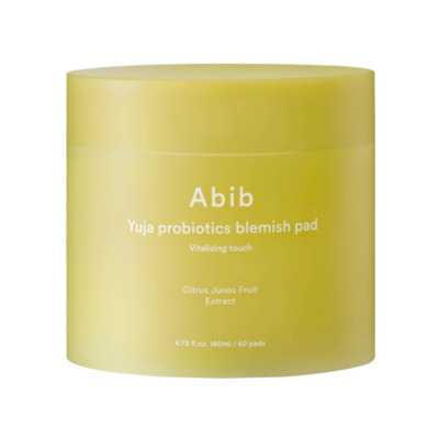 Вітамінні тонізувальні педи з юдзу Abib Yuja Probiotics Blemish Pad Vitalizing Touch 60 шт Зображення