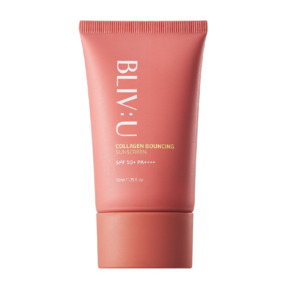 Колагеновий сонцезахисний крем із пептидами BLIV:U Collagen Bouncing Sunscreen SPF50+PA++++ 50 мл Зображення