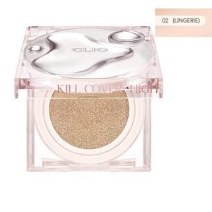 Стійкий кушон з вологим сяйним фінішем CLIO Kill Cover High Glow Cushion SPF50+ PA+++ 2-BP LINGER (14г*2 шт.) Зображення
