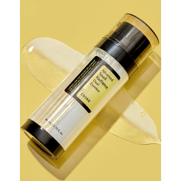 Подвійна есенція з муцином равлика для сяйва шкіри COSRX Advanced Snail Radiance Dual Essence 80 мл Зображення