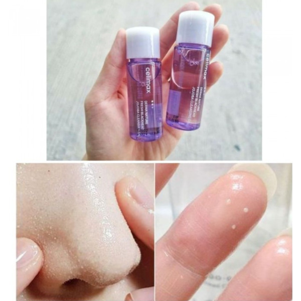 Гідрофільна олія від чорних цяток Celimax Derma Nature Fresh Blackhead Jojoba Cleansing Oil тревел 20 мл Зображення