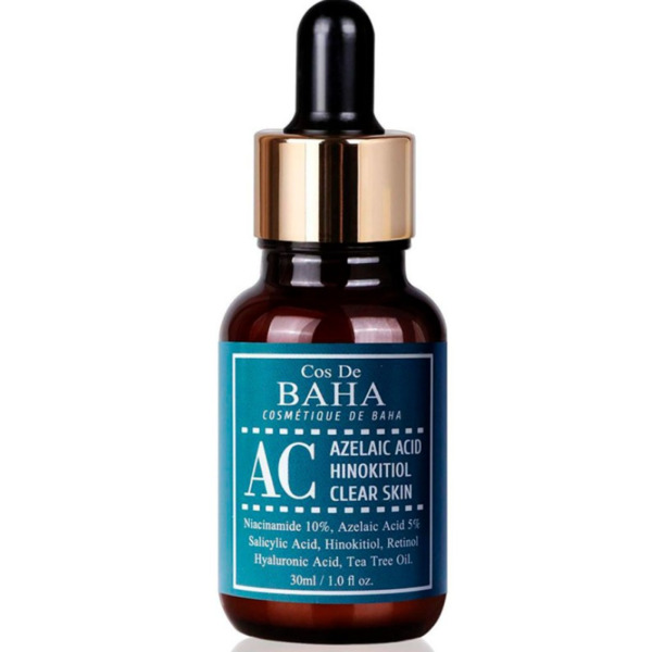 Інтенсивна сироватка проти акне Cos De Baha Azelaic Acid Hinokitiol Clear Skin 30 мл Зображення