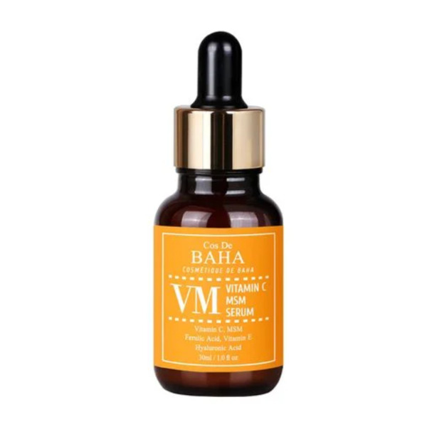 Сыворотка с витамином C от пигментации Cos De Baha Vitamin C MSM Serum VM 30 мл Изображение