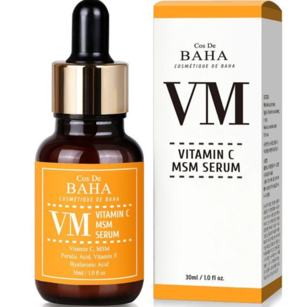 Сыворотка с витамином C от пигментации Cos De Baha Vitamin C MSM Serum VM 30 мл Изображение