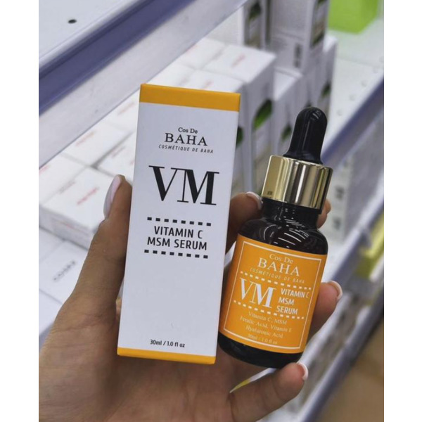 Сыворотка с витамином C от пигментации Cos De Baha Vitamin C MSM Serum VM 30 мл Изображение