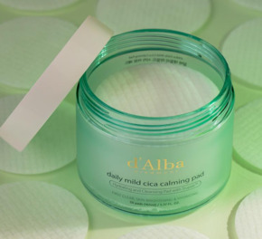 Успокаивающие пады для лица D'ALBA DAILY MILD CICA CALMING PAD 50 шт Изображение