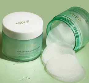 Успокаивающие пады для лица D'ALBA DAILY MILD CICA CALMING PAD 50 шт Изображение