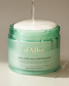 Успокаивающие пады для лица D'ALBA DAILY MILD CICA CALMING PAD 50 шт Изображение