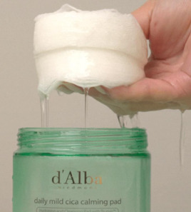 Успокаивающие пады для лица D'ALBA DAILY MILD CICA CALMING PAD 50 шт Изображение