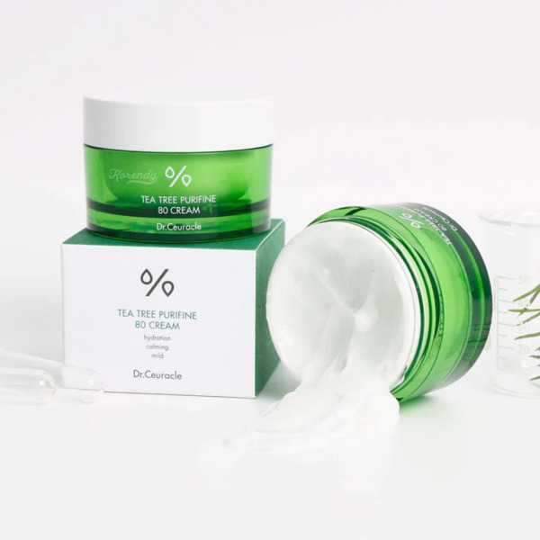 Крем для обличчя з екстрактом чайного дерева Dr.Ceuracle Tea Tree Purifine 80 Cream 50 мл Зображення