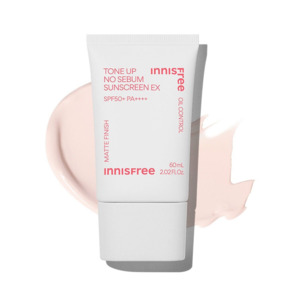Тонувальний сонцезахисний крем Innisfree Tone Up No Sebum Sunscreen EX SPF50+ PA++++ 60 мл Зображення