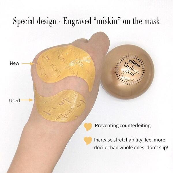 Гидрогелевые лифтинг-патчи под глаза с золотом и жемчугом MISSKIN Diaforce Gold Hydro Gel Eye Patch Изображение