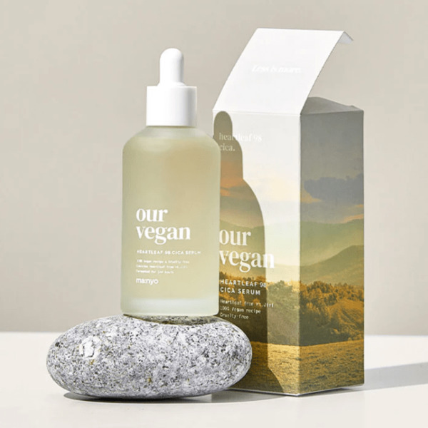 Заспокійлива сироватка зі зволожувальним ефектом Manyo Our Vegan Heartleaf 98 Cica Serum 100 мл Зображення