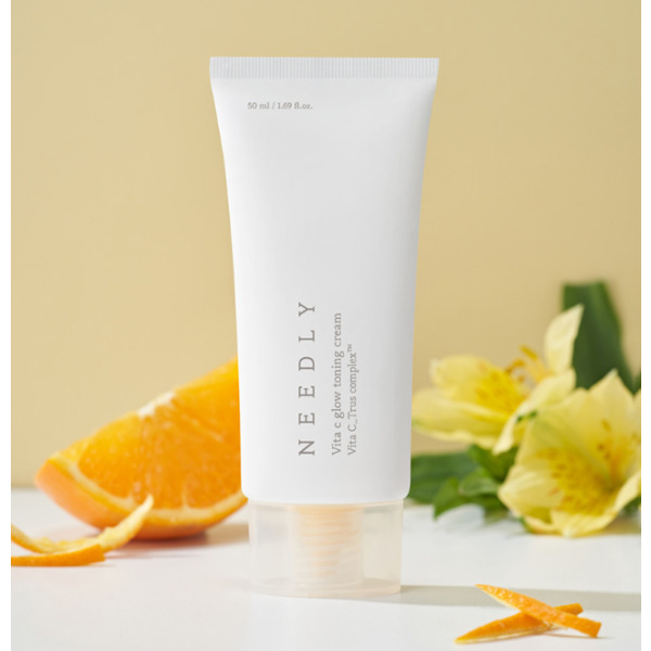 Зволожувальний крем із вітаміном C для сяйва шкіри Needly Vita C glow toning cream 50 мл Зображення