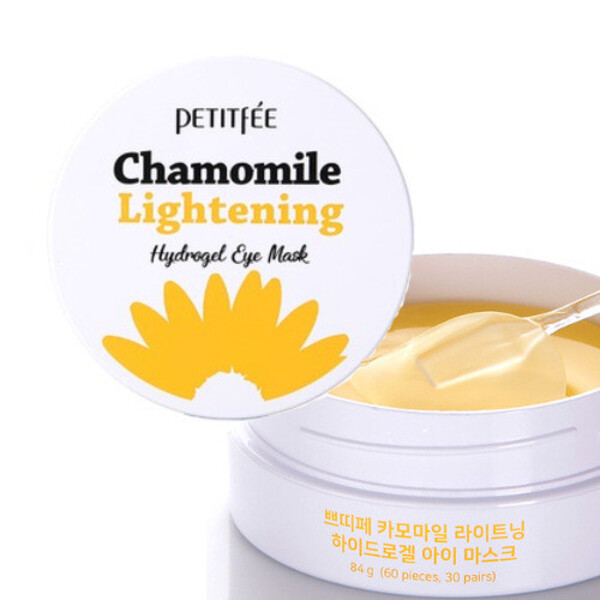 Осветляющие патчи для глаз с экстрактом ромашки Petitfee & Koelf Chamomile Lightening Hydrogel Eye Mask Изображение