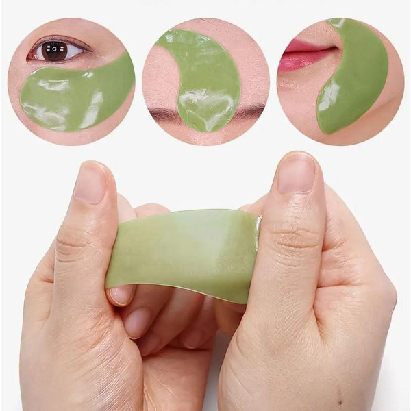 Гидрогелевые успокаивающие патчи для глаз с экстрактом артишока Petitfee Artichoke Soothing Eye Mask Изображение