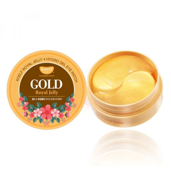 Гидрогелевые патчи с золотом и маточным молочком Petitfee Koelf Gold & Royal Jelly Eye Patch Изображение