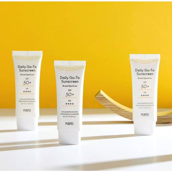 Сонцезахисний крем для обличчя Purito Daily Go-To Sunscreen SPF50+ PA++++ 60 мл Зображення