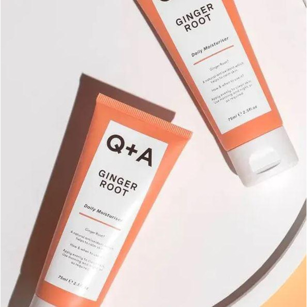 Зволожувальний крем для обличчя з коренем імбиру Q+A Ginger Root Daily Moisturiser 75 мл Зображення