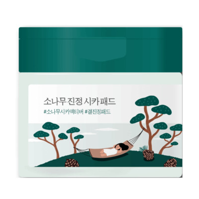 Педи з екстрактами сосни та центели для проблемної шкіри Round Lab Pine Calming Cica Pad 50 шт Зображення