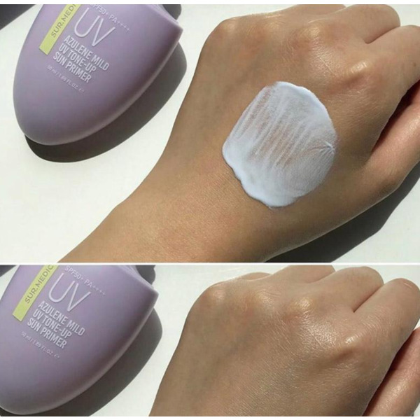 Легкий солнцезащитный праймер SUR.MEDIC+ Azulene Mild UV Tone-Up Sun Primer SPF50+ PA++++ 50 мл Изображение