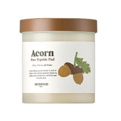 Диски для лица с пептидами и экстрактом желудя SKINFOOD Acorn Pore Peptide Pad 60 шт Изображение