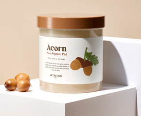 Диски для обличчя з пептидами й екстрактом жолудя SKINFOOD Acorn Pore Peptide Pad 60 шт Зображення