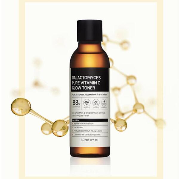 Тонер для сияния кожи Some By Mi Galactomyces Pure Vitamin C Glow Toner с витамином С и галактомисисом 200 мл Изображение