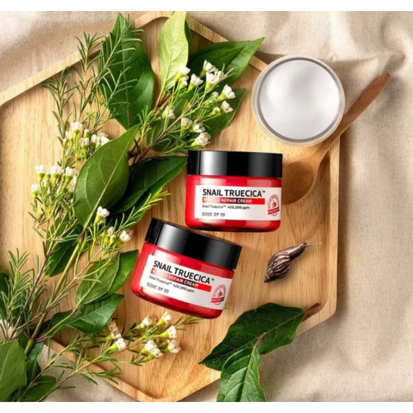 Відновлювальний крем із муцином чорного равлика Some By Mi Snail Truecica Miracle Repair Cream 60 мл Зображення