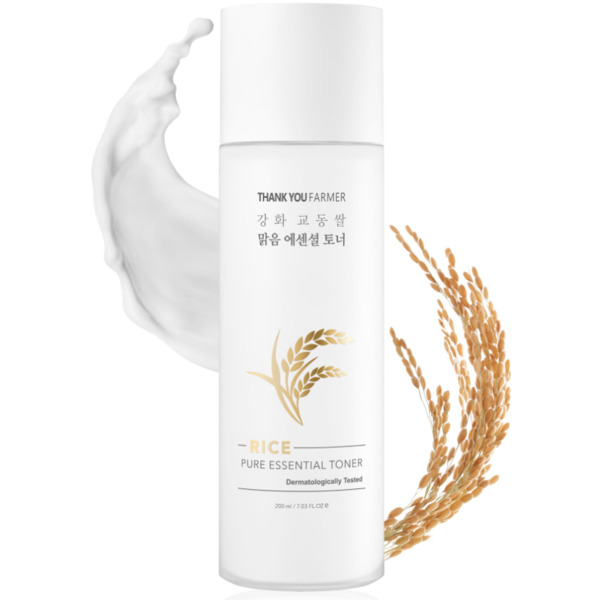 Тонер з екстрактом рису THANK YOU FARMER Rice Pure Essential Toner 200 мл Зображення