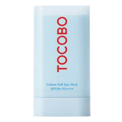Зволожувальний сонцезахисний стик для обличчя з матовим ефектом Tocobo Cotton Soft Sun Stick SPF50 + PA++++ Зображення