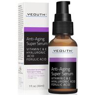Антивікова сироватка з гіалуроновою кислотою та вітамінами YEOUTH Anti-Aging Super Serum 30 мл Зображення