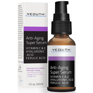 Антивозрастная сыворотка с гиалуроновой кислотой и витаминами YEOUTH Anti-Aging Super Serum 30 мл Изображение