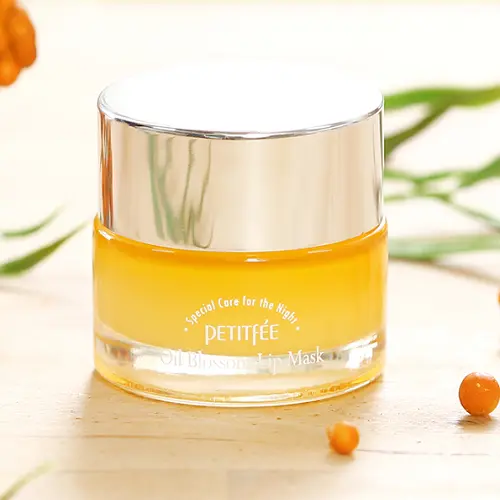 Нічна маска для губ з маслом камелії і вітаміном Е Petitfee Oil Blossom Lip Mask Нічна маска для губ з маслом камелії і вітаміном Е Petitfee Oil Blossom Lip Mask