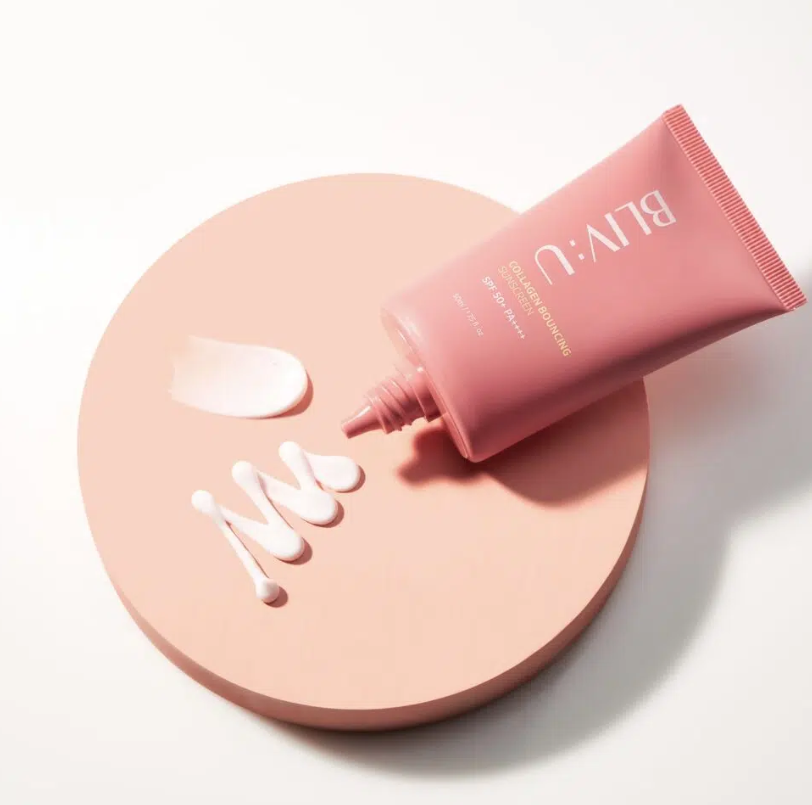 Колагеновий сонцезахисний крем із пептидами BLIV:U Collagen Bouncing Sunscreen SPF50+PA++++